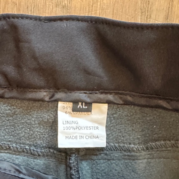 Boys Black ski/snow pants Pants with Orange Accents - Picture 2 of 3